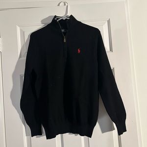 Ralph Lauren Quarter Zip Jacket Black